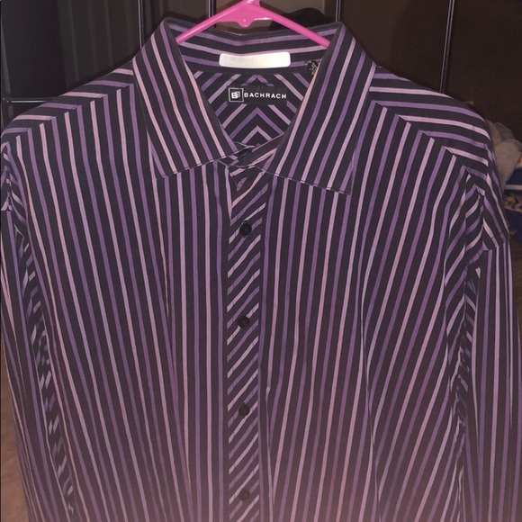 BACHRACH Mens L/S Shirt ... XXL ... Need Cufflinks - Picture 1 of 3